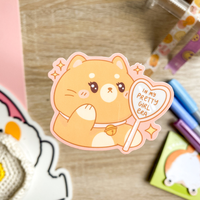 Feuille d'autocollants adhésifs Kawaii découpés à la forme, impression personnalisée de haute qualité, imperméables