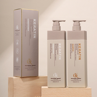 Shampooing capillaire de soins capillaires de marque privée soin antipelliculaire réparation traitements endommagés 800ml shampooing capillaire à la kératine KQ