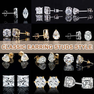 Diamants de laboratoire certifiés IGI HPHT CVD, créés en laboratoire, en or massif 14k 18k, boucles d'oreilles à 4 griffes, clous de laboratoire, <span class=keywords><strong>1</strong></span>, 2, 3 carats - Product Image 5