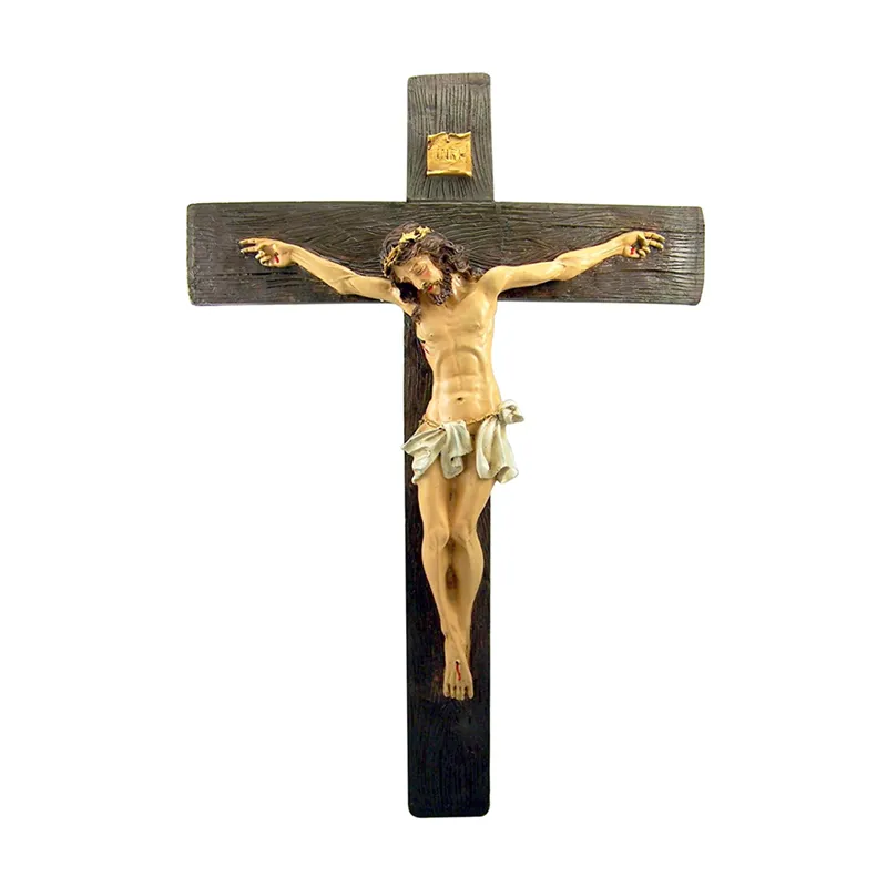 Kreuzigung von Jesus Christus RIESIGE Home Chapel Dekoration benutzer definierte Jesus Figuren Statuen Anhänger Kruzifix Wand Kreuz