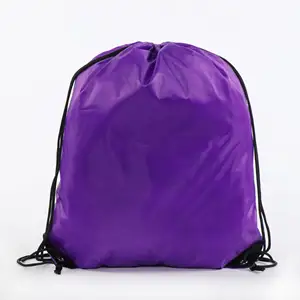 Waterproof Large Capacity Portable Foldable Drawstring Backpack Bag Custom Printed LOGO