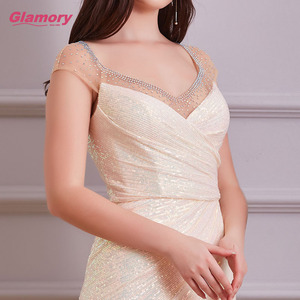 ชุดราตรียาวแบบทางการสำหรับผู้หญิงชุด<span class=keywords><strong>เด</strong></span><span class=keywords><strong>รส</strong></span>ปักเ<span class=keywords><strong>ล</strong></span>ื่อมหางป<span class=keywords><strong>ล</strong></span>าสีโ<span class=keywords><strong>รส</strong></span><span class=keywords><strong>โก</strong></span><span class=keywords><strong>ล</strong></span>ด์แบบแยกจีบสำหรับงานเลี้ยง - Product Image 6