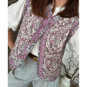 <span class=keywords><strong>Veste</strong></span> en dentelle Vêtements pour filles <span class=keywords><strong>Gilet</strong></span> décontracté pour femmes <span class=keywords><strong>Gilet</strong></span> en coton imprimé pour femmes <span class=keywords><strong>Veste</strong></span> mignonne et confortable pour filles - Product Image 5