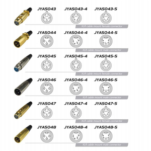 Adaptateurs de couplage noirs, fiches et prises de câble audio, connecteur <span class=keywords><strong>Speakon</strong></span> mâle vers RCA mâle - Product Image 5
