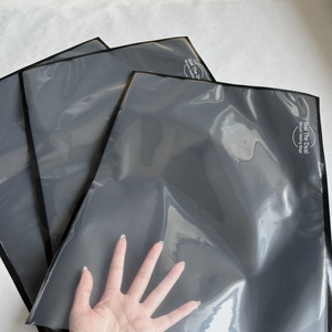 Túi niêm phong chân không rõ ràng và màu đen để lưu trữ thực phẩm | dập nổi hoặc phẳng với BPA miễn phí - Product Image 1