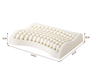 <span class=keywords><strong>Almohada</strong></span> de Látex Natural <span class=keywords><strong>Talalay</strong></span> 100% de Buena Calidad con Soporte para el Cuello, Funda de Fibra de Bambú, Forma Ondulada, Extraíble y Lavable - Product Image 5
