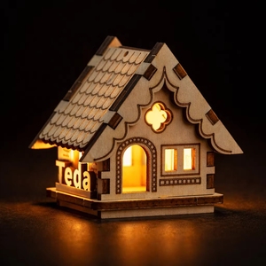 Décoration <span class=keywords><strong>de</strong></span> Noë<span class=keywords><strong>l</strong></span> à suspendre avec lumières LED, scène <span class=keywords><strong>de</strong></span> village miniature et maison, très populaire - Product Image 3