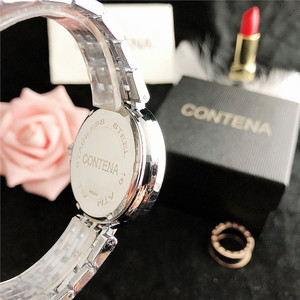 2024 Hot Thời Trang xoay của phụ nữ Ferris Bánh xe gốm/Silicone ban nhạc thạch anh xem với kính quay số và khả năng chịu nước - Product Image 3