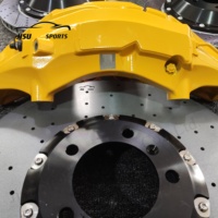 Mise à niveau des rotors en fibre longue en céramique de carbone, ensemble complet de 10 pistons et 4 pistons pour Porsche Panamera Cayenne 21, jante de 22 pouces