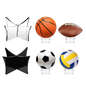 Support de présentation sphérique en acrylique pour ballons de basketball, football, volleyball – Facile à nettoyer – Décoration intérieure et centres commerciaux - Product Image 2