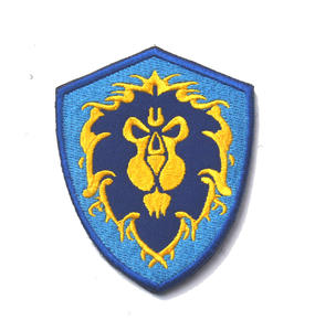 Badge en feutre brodé fait main Alliance Horde, double face en PU pour brassard, camouflage, patch de jeu Warcraft - Product Image 6