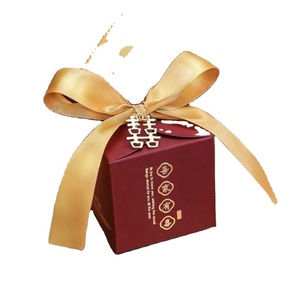 Wholesale High Quality Chinese Wedding Favors Chocolate Candy Packaging Box Custom Luxury Small Sweet Candy Paper Gift Boxes