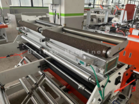 Machine à fabriquer des sacs en plastique Baihao RG1220S2 Mini à scellage latéral à deux voies avec moteur PLC et roulement 220V/380V Garantie 1 an