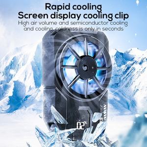 MEMO DLA3 Competitive Cooling Fan Mobile Phone LED Display Portable Gaming Phone Cooler with Blue Light - Product Image 2