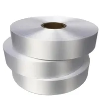Ruban de tissu de satin de polyester de couleur unie pour l'étiquette d'entretien de vêtement