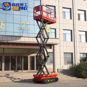 Ce sertifikalı engebeli arazi parça makas paletli kaldırma ürün kategorisi makaslı Lift katlanır yükseltilmiş çalışma platformu - Product Image 5