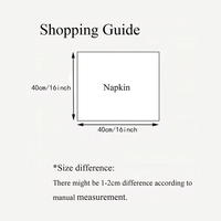 현대적인 40*40cm 인치 정사각형 천 냅킨 통기성 재사용 가능 웨딩 파티 레스토랑 음식 장식 단색 심플