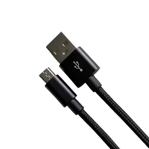 Cansay Kabel Pengisi Daya Usb 3A Nilon, Kawat Data Android Micro Usb Kualitas Tinggi, Kepang Cepat