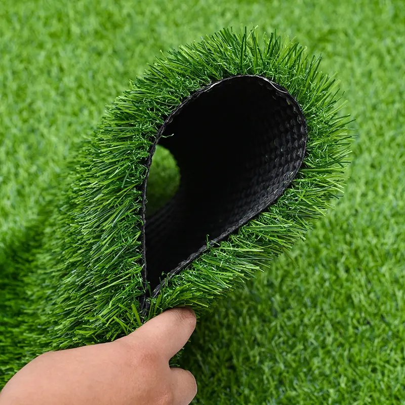 artificial carpet of grass lawn plastic grass used for soccer or football field