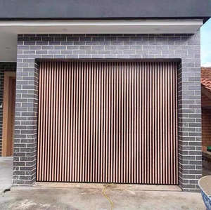 Porte de <span class=keywords><strong>garage</strong></span> industrielle à double section en acier nord-américain pour deux voitures et portes piétonnes pour maison résidentielle - Product Image 1