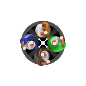 Câble Ethernet Cat5 U UTP PE 4x2x0.52mm Câble à paires torsadées pour infrastructure réseau - Product Image 1