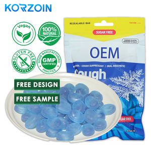 Китайская фабрика OEM, частная марка, без сахара, прохладный зеленый Мятный ароматизатор, Цинковый леденец для боли в горле - Product Image 1