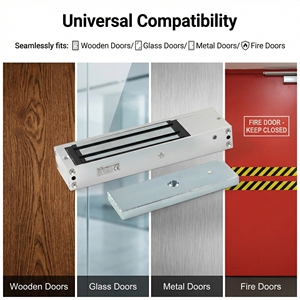 Serrure Électromagnétique Robuste 500KG 1200Lbs DC12V 380mA, Échouement Sécurisé, pour <span class=keywords><strong>Porte</strong></span> Simple - Product Image 4