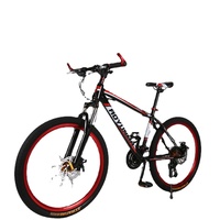 Vélo de montagne à configuration élevée en alliage d'aluminium de 26 pouces, vente chaude, 27 vitesses, vitesses variables, acier au carbone, V pour adultes