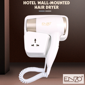 ENZO Bathroom Washroom Hairdryer ABS Electric Wall Mounted Hanging Hotel Hair <strong>Dryer</strong> Secador De Pelo With Holder Base Punch <strong>Free</strong> - Product Image 3