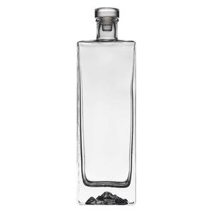 Botellas de Vidrio Cristalino de Fondo Plano de 375 ml, 500 ml, 750 ml y 1 L para Vodka, <span class=keywords><strong>Brandy</strong></span>, Vino Tinto, Whisky, con Recubrimiento en Aerosol y Serigrafía de Logotipos - Product Image 4