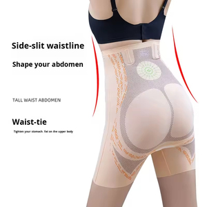Women Breathable Firm Control Seamless Flat Tummy Control Pants Liquid Spandex Butt Lifting Shaping <strong>High</strong> <strong>Waisted</strong> Shapewear - Product Image 1