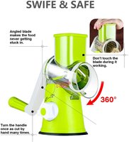 Groothandel SF-5 Handmatige Rotatiekaasrasp Groentehakker Shredder Mandoline Snijder Grinder PP Plastic RVS