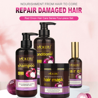 Set Perawatan Rambut Minyak Biji Hitam Bawang untuk Anti Ketombe, Menghaluskan, Menutrisi Secara Mendalam, Shampoo dan Kondisioner untuk Kesehatan Kulit Kepala dan Rambut