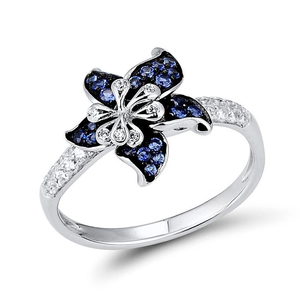 Anello con fiore mandala per donna, gioielli da dito alla moda vintage in stile coreano - Product Image 6