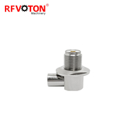 Connecteurs RF UHF SO239 Femelle Jack Bulkhead Angle Droit à Souder pour Câble RG8 LMR400