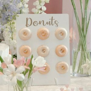 Support de présentation de beignets en acrylique transparent personnalisé, support à dessert multi-niveaux, personnalisable, décoration de table pour mariage, <span class=keywords><strong>anniversaire</strong></span>, fête, boulangerie - Product Image 3