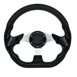 Universal 12.5 Inch /320 Mm Black PU Golf Cart Steering Wheel Drift Steering Wheel