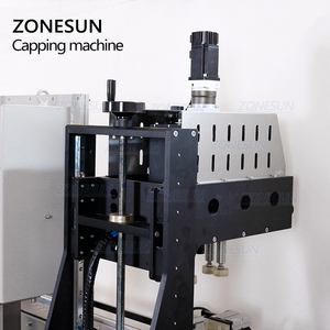 ZONESUN pneumatique cosse vis capsuleuse automatique anti-déflagrant verre flacon bouteille tête de pompe de pulvérisation bouteille ronde pot machines de capsulage - Product Image 4