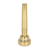 Brass Instrument Trumpet Mouthpiece Brass Gold Plated 17C Trumpet Mouthpiece for Beginner Performance