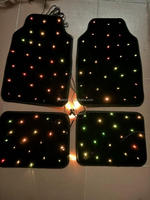 Tapis de voiture à fibres optiques LED, étoiles scintillantes, tapis de sol de voiture lumineux pour la décoration de voiture