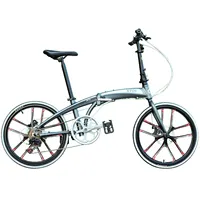 Xtos mini bicicleta dobrável alemão, bicicleta dobrável de liga de alumínio de 20 polegadas, leve ou feminina para homens e mulheres