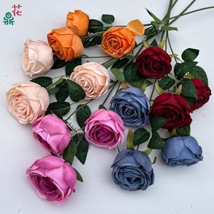 Fleurs artificielles en soie Rose Royale pour arrangements floraux de mariage, allées et décoration murale florale d'hôtel - Product Image 1