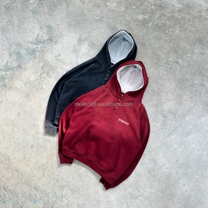 Hoodie Homme Streetwear Personnalisé Oversize en Coton Lourd 100% avec Boutons – Collection Wash Essentials - Product Image 1