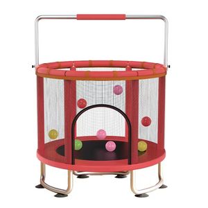 Renkli Yuvarlak Çocuk Trambolin Yatağı JumpFree, PVC Güvenlikli, Erkek ve Kız Çocukları İçin Uygun, Bebek Sporları İçin Uygun - Product Image 1
