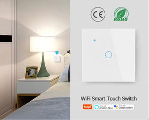 Interrupteur mural tactile intelligent WiFi 2,4 GHz Tuya App avec télécommande vocale, minuterie, compatible Alexa <span class=keywords><strong>Google</strong></span> Home, sûr et fiable - Product Image 2