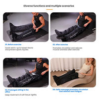 Système de récupération par compression d'air séquentiel professionnel Eveekon pour le sport avec chaleur, 5 modes, rechargeable par Type C