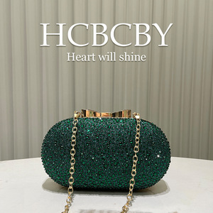Elegant Emerald <strong>Green</strong> Crystal <strong>Clutch</strong> <strong>Bag</strong> Stylish Women's Evening Purse <strong>for</strong> Party <strong>Wedding</strong> &amp; Formal Events - Product Image 2