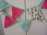 DIY Tissu Bunting Drapeaux Fanion Bannière Décoration Drapeau Fête D'anniversaire Drapeau