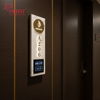 Plaque de signalisation d'hôtel moderne de luxe avec numéro de chambre et système DND - Contrôle tactile intelligent, résistante à l'eau et éclairée pour les hôtels 5 étoiles