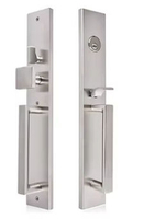 Poignée de porte American Standard Gripset en acier inoxydable SUS304 avec cylindre simple et pêne dormant pour porte d'entrée